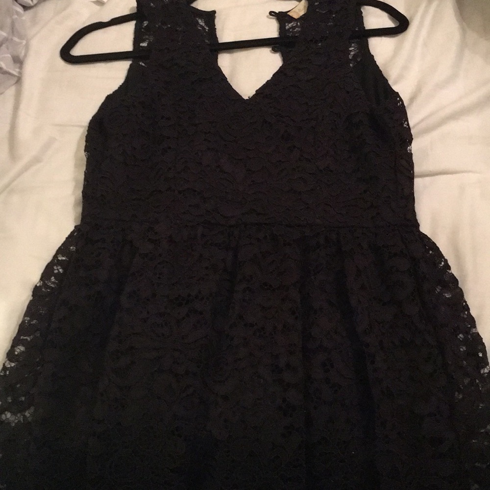Black lace dress